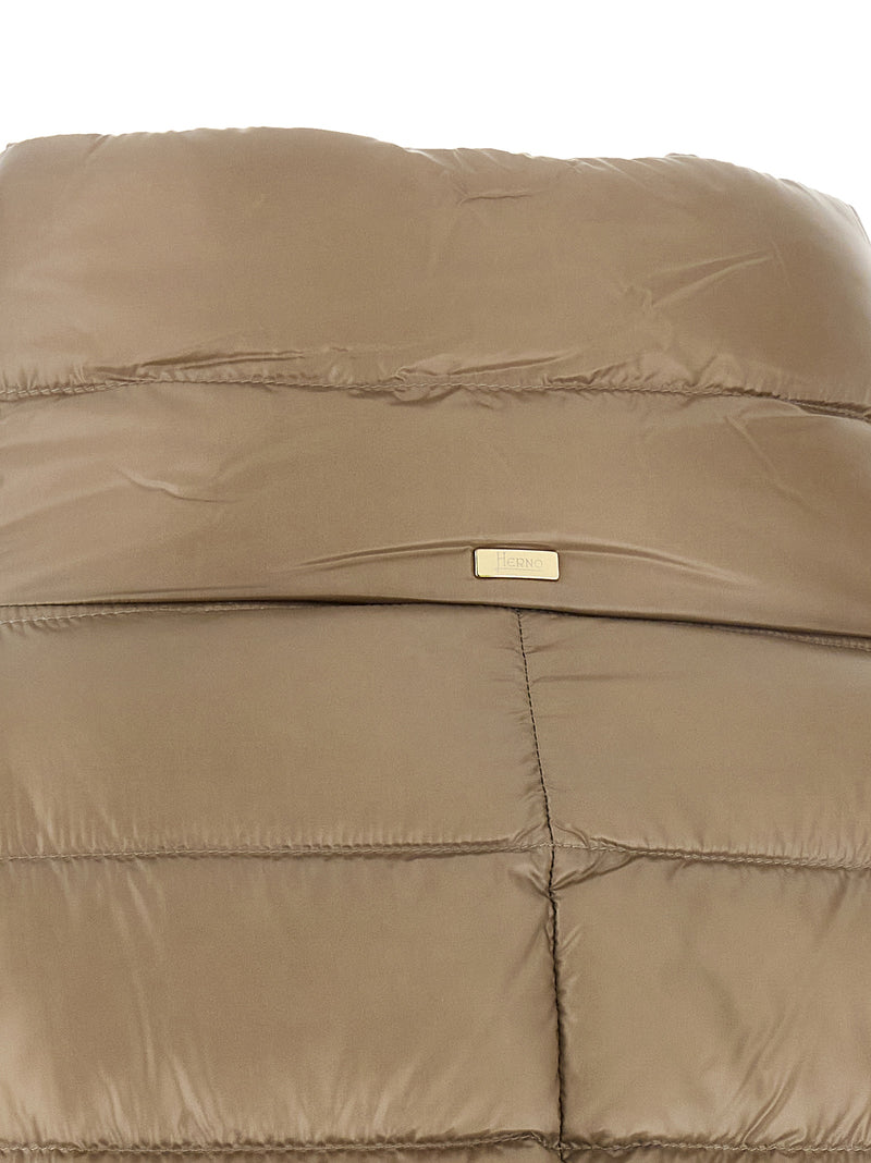 Herno Amelia Beige Polyamide Full-Length Jacket