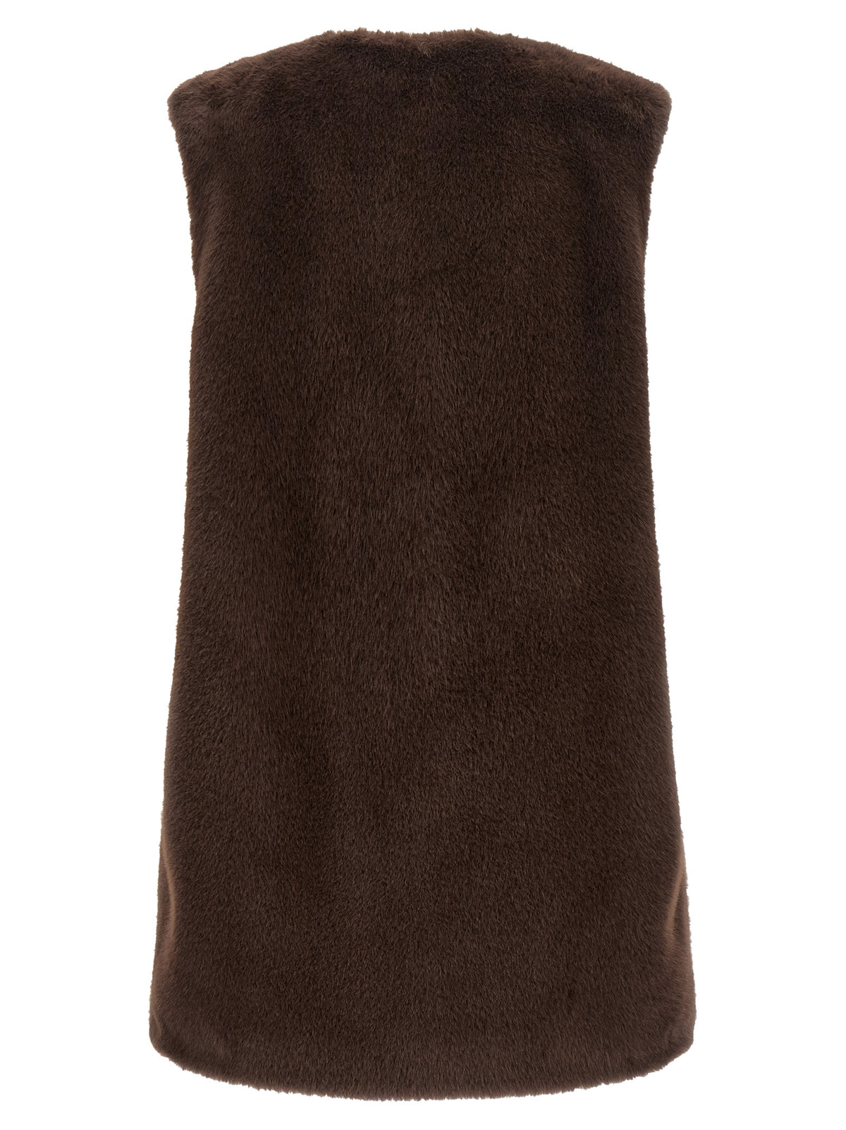 Herno Brown Polyester Sleeveless Jacket - Resort Collection
