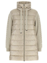 Herno Beige Polyamide Full-Length Jacket - Resort Hybrid Design