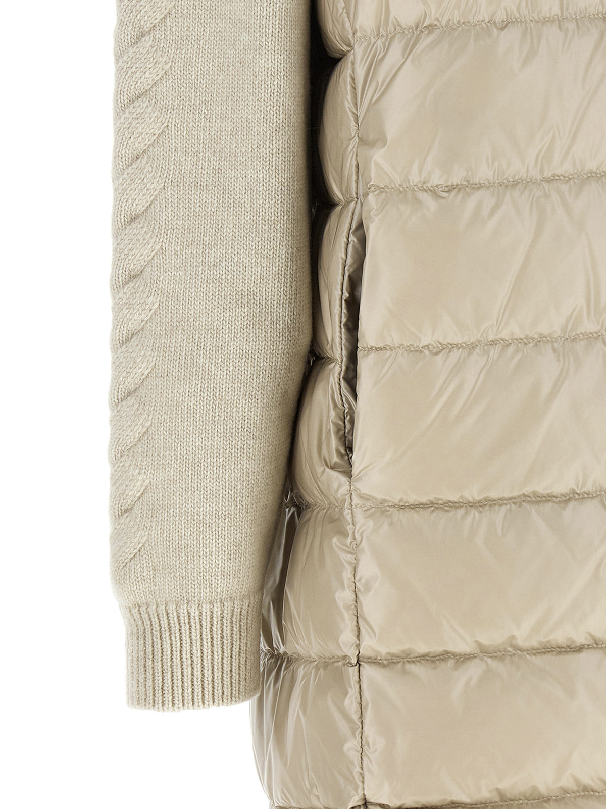 Herno Beige Polyamide Full-Length Jacket - Resort Hybrid Design