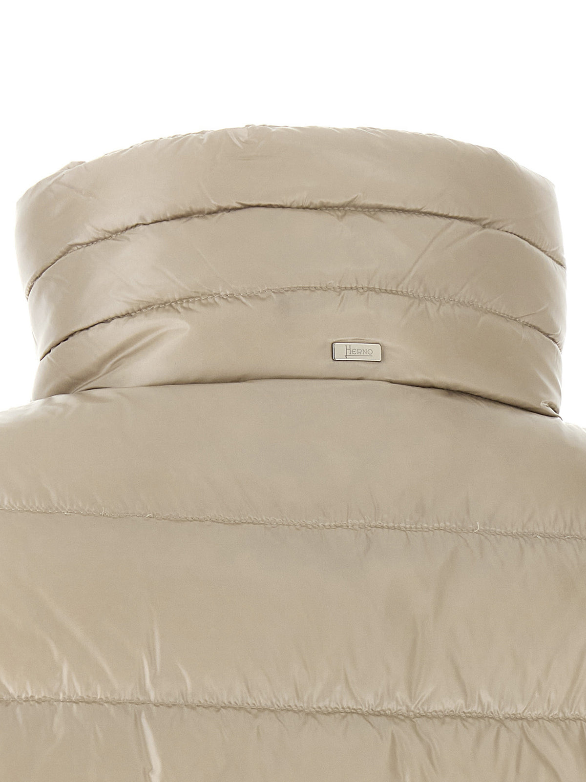 Herno Beige Polyamide Full-Length Jacket - Resort Hybrid Design
