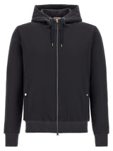 Herno Blue Cotton Shell Jacket