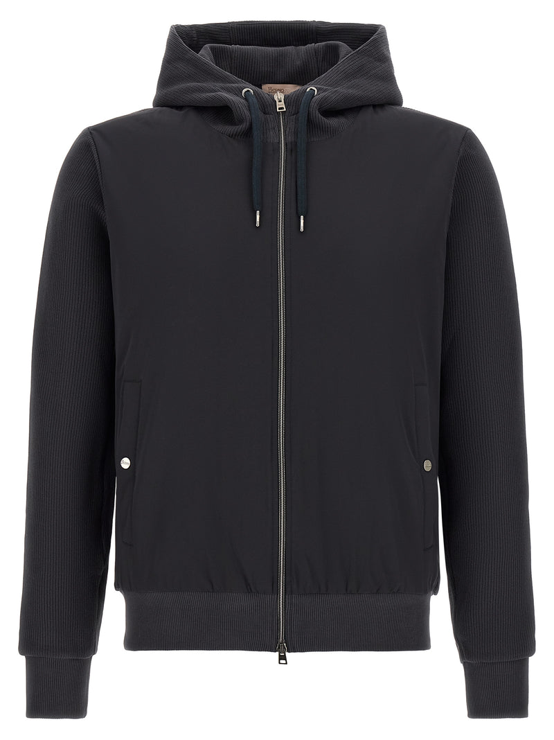 Herno Blue Cotton Shell Jacket - Stylish & Functional