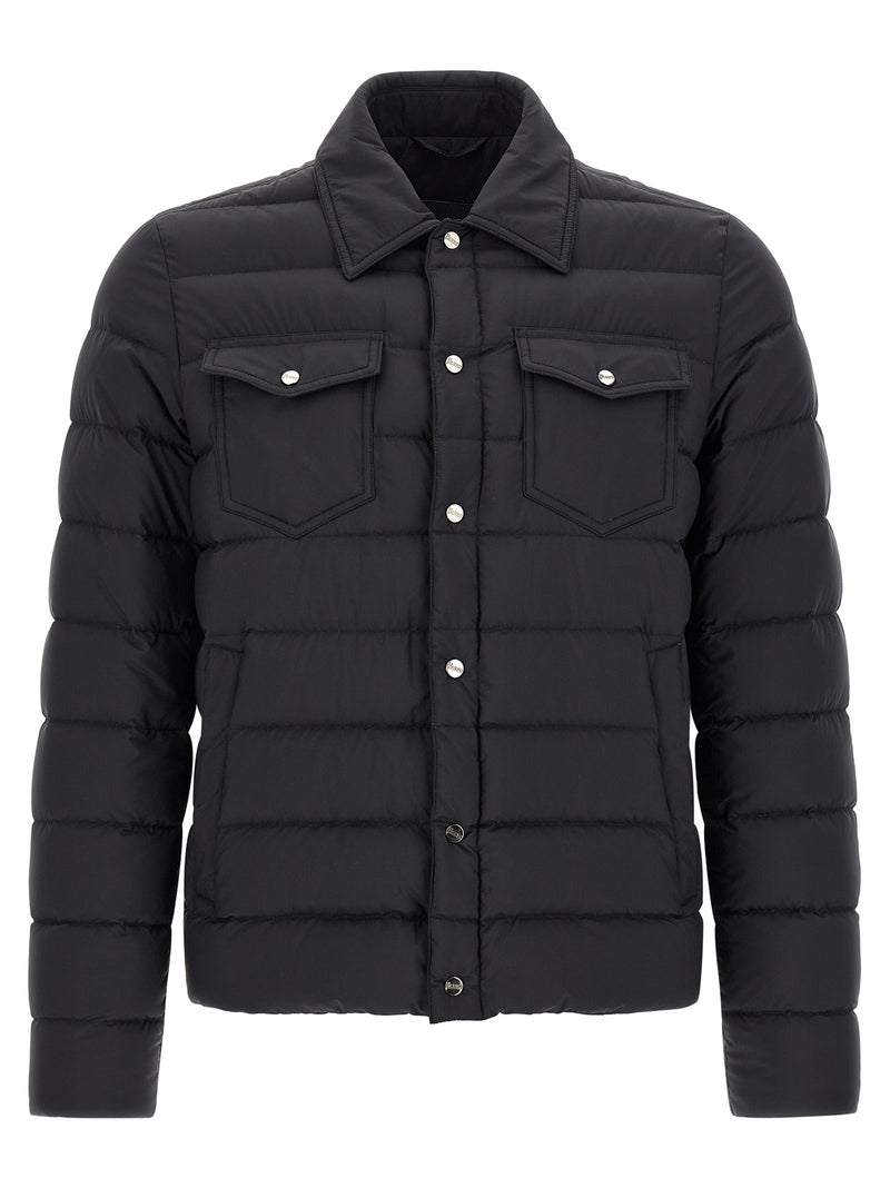 Herno Black Polyamide Full-Length Jacket - Modern Elegance