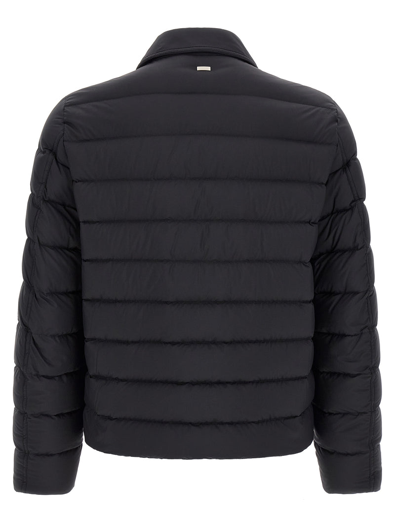Herno Black Polyamide Full-Length Jacket - Modern Elegance