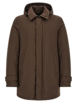 Herno Brown Polyester Parka