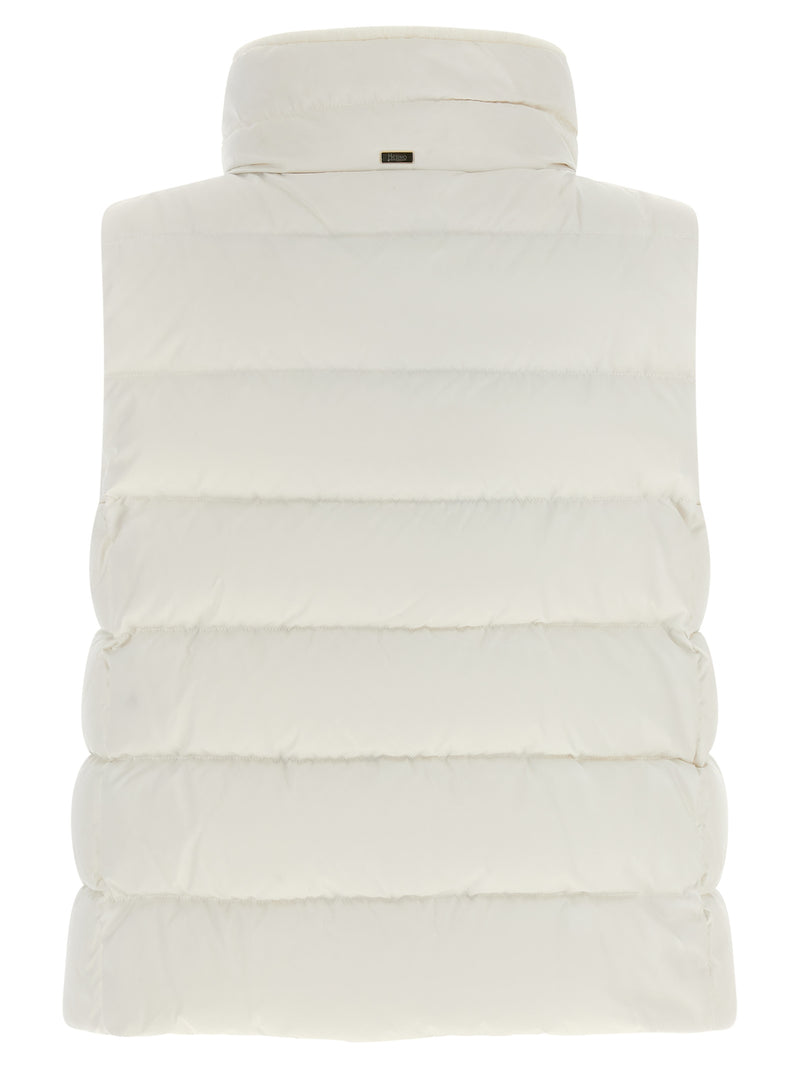 Herno White Polyester Sleeveless Jacket - Stylish Padded Vest