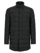 Herno Il Cappotto Black Polyamide Full-Length Jacket