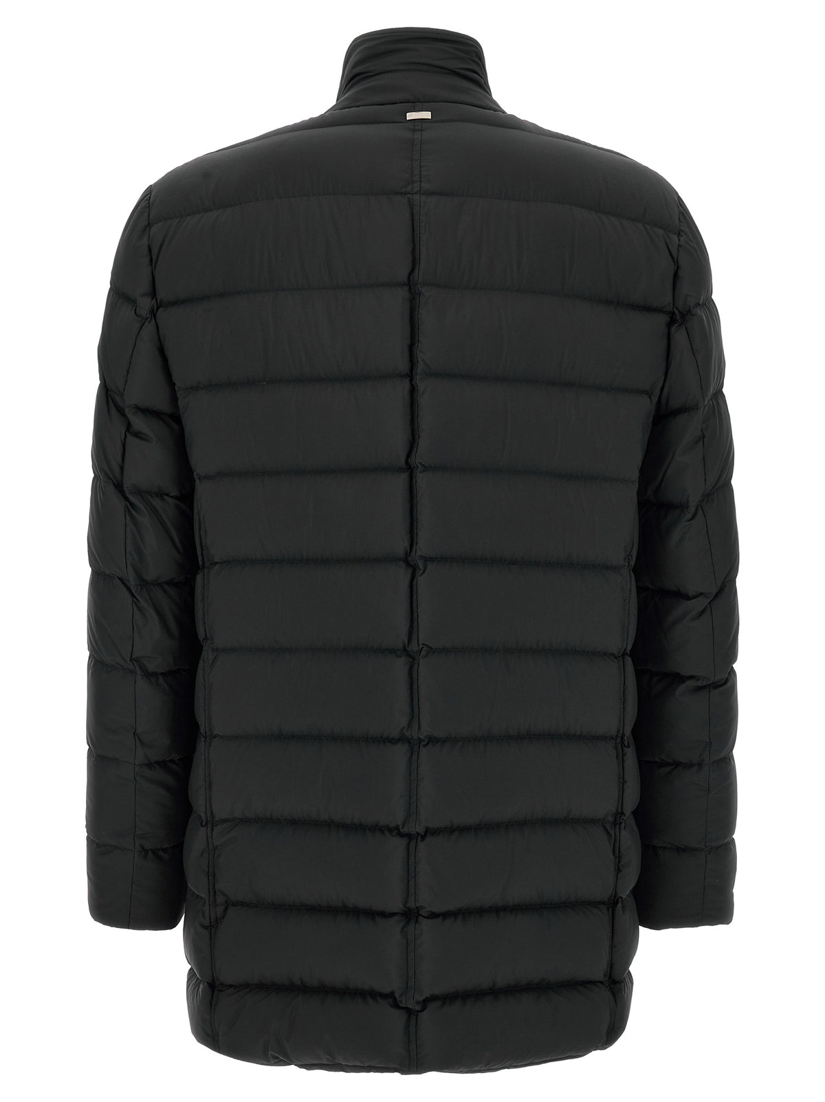 Herno Il Cappotto Black Polyamide Full-Length Jacket