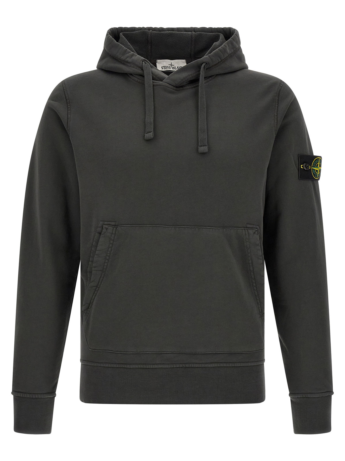 Stone Island Gray Cotton Sweatshirt