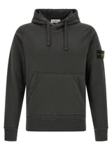 Stone Island Gray Cotton Sweatshirt