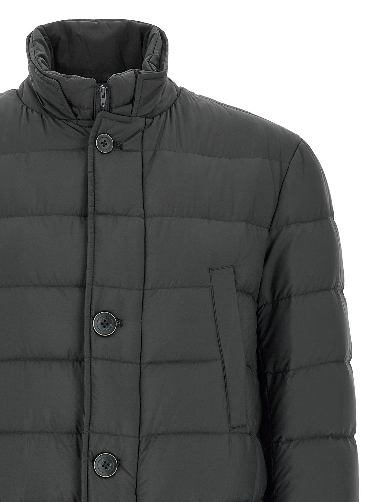 Herno Gray Polyamide Coat