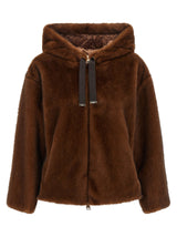 Herno Brown Polyester Bomber Jacket for Women