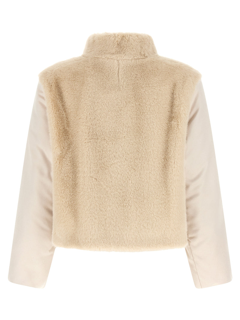 Herno Beige Polyester Full-Length Resort Jacket