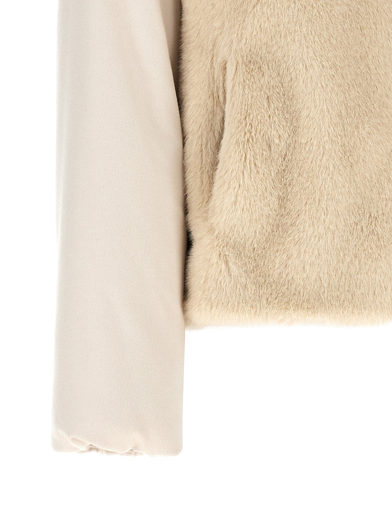 Herno Beige Polyester Full-Length Resort Jacket