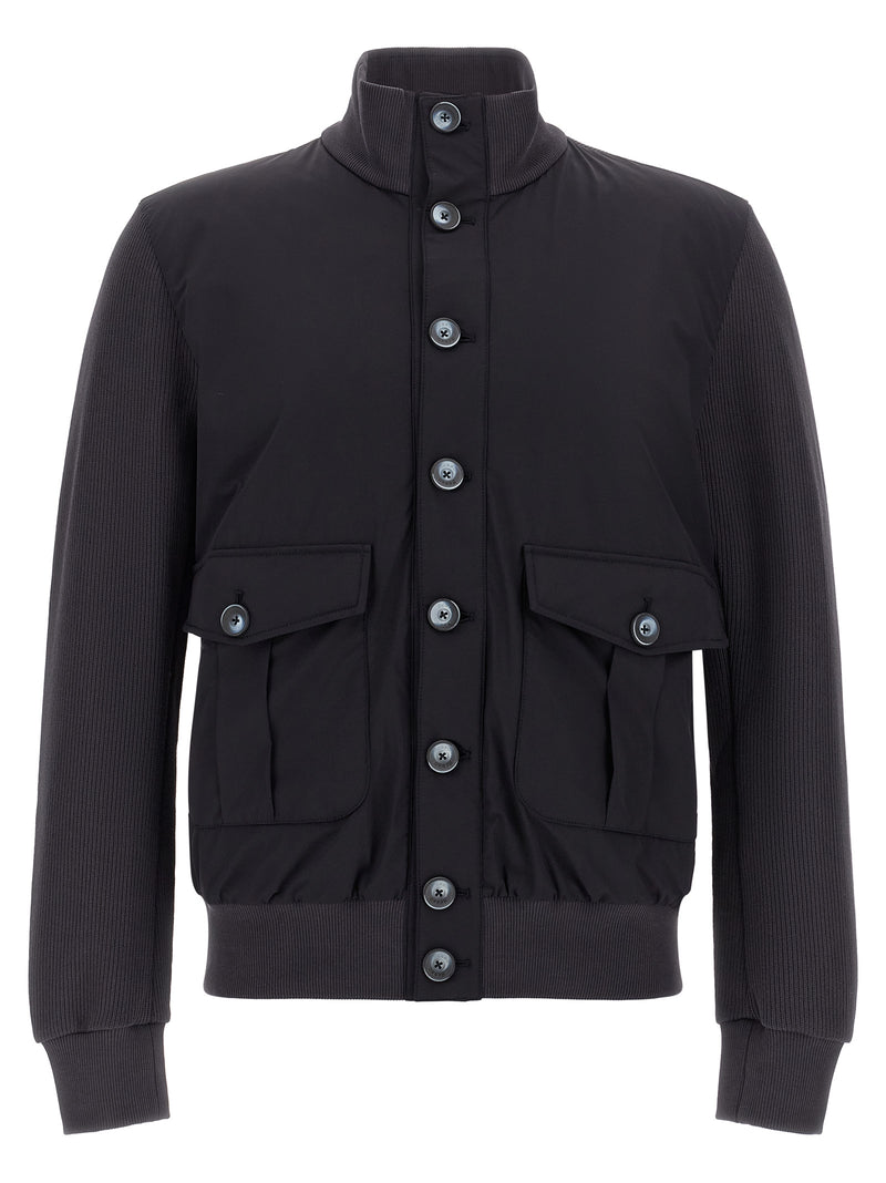 Herno Blue Cotton Jacket - Resort Collection