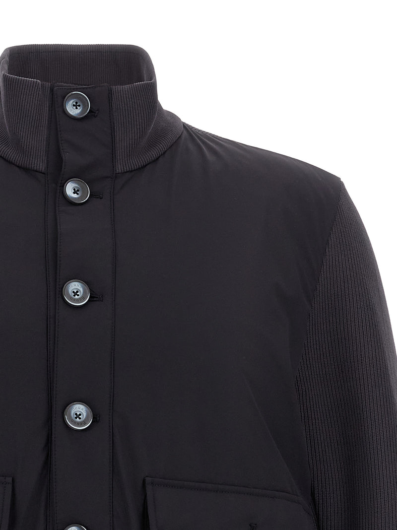 Herno Blue Cotton Jacket - Resort Collection