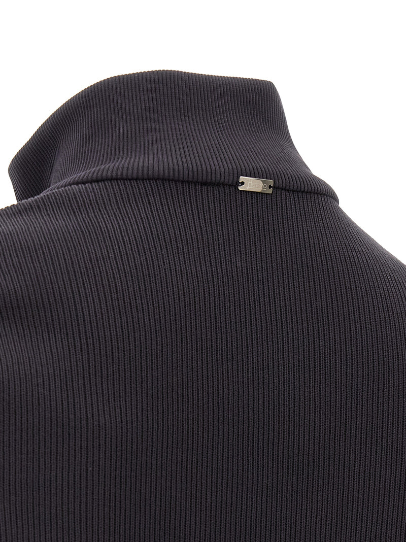Herno Blue Cotton Jacket - Resort Collection