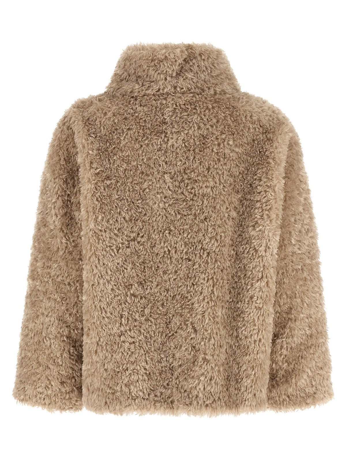 Herno Beige Polyester Coat - Trendy Boxy Silhouette