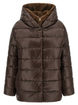 Herno Brown Polyamide Full-Length Jacket