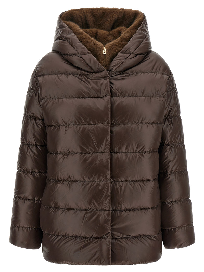 Herno Fusciacca Brown Polyamide Full-Length Jacket
