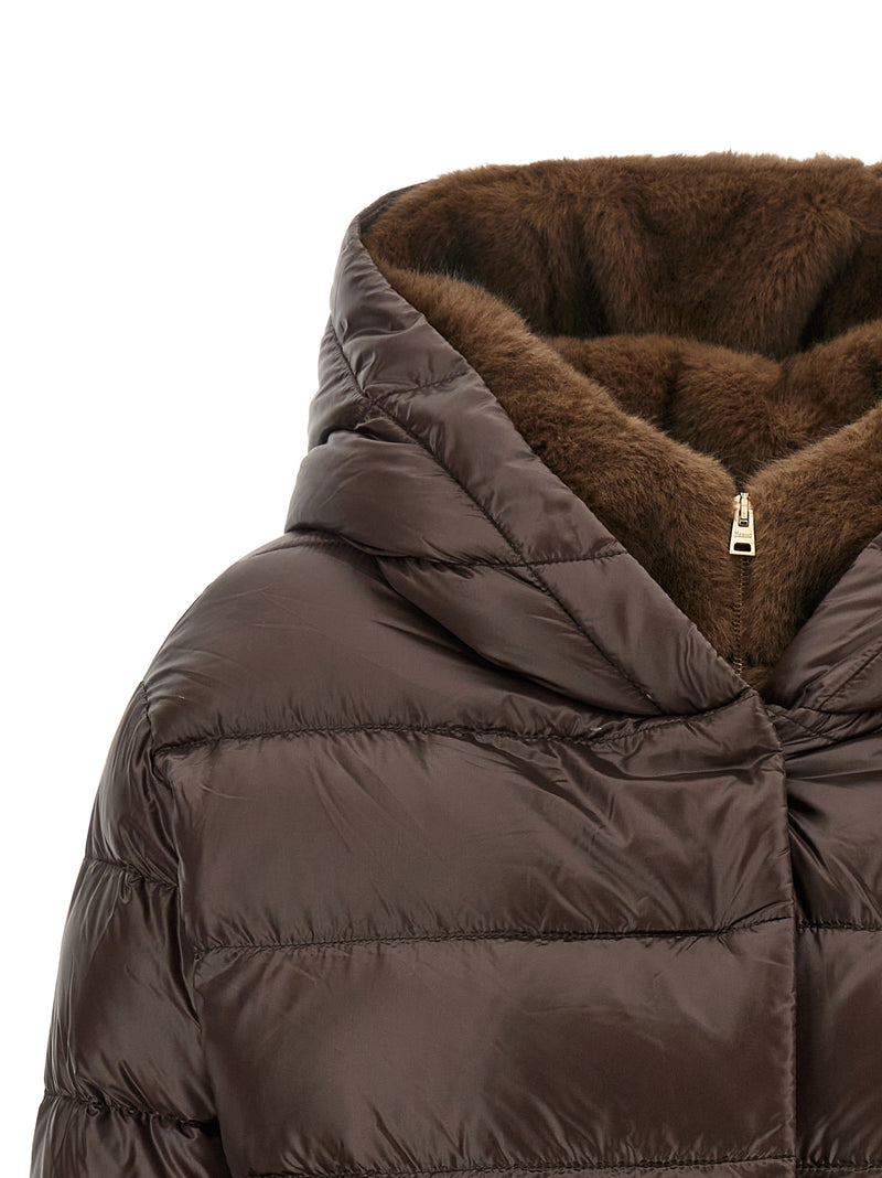 Herno Fusciacca Brown Polyamide Full-Length Jacket
