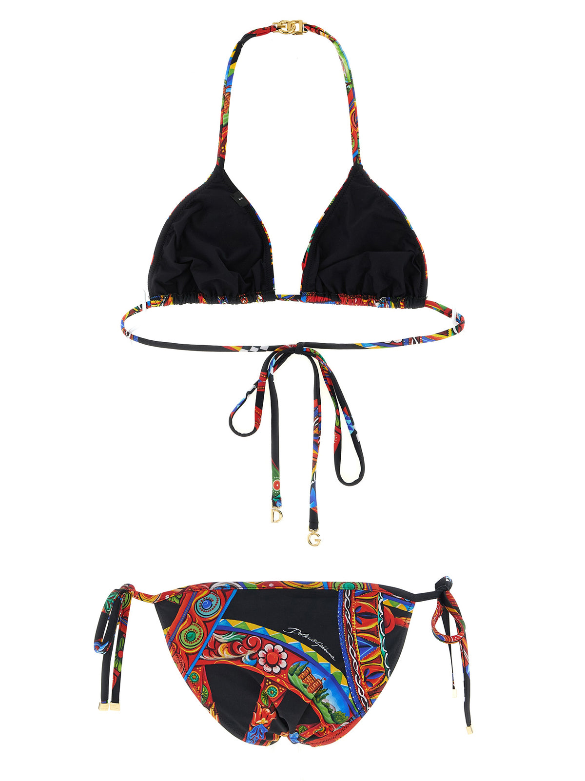 Dolce & Gabbana Multicolor Polyamide Bikini - Carretto Print