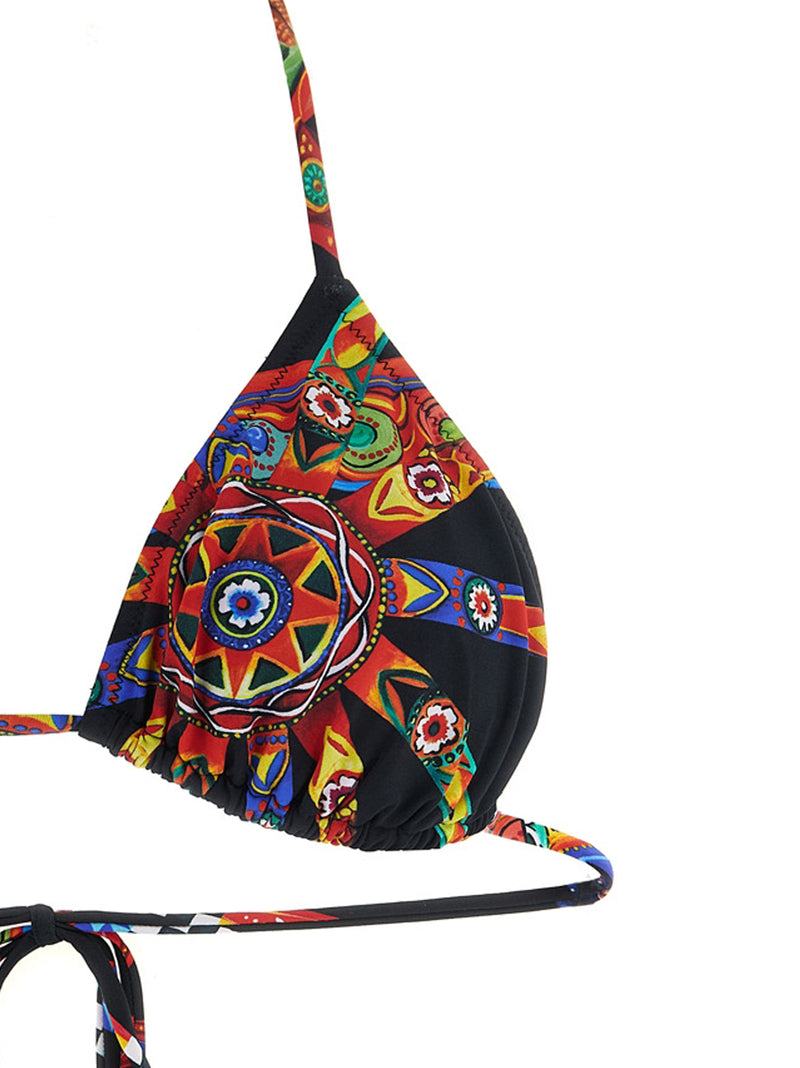 Dolce & Gabbana Multicolor Polyamide Bikini - Carretto Print