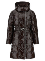 PINKO Brown Polyamide Full-Length Jacket