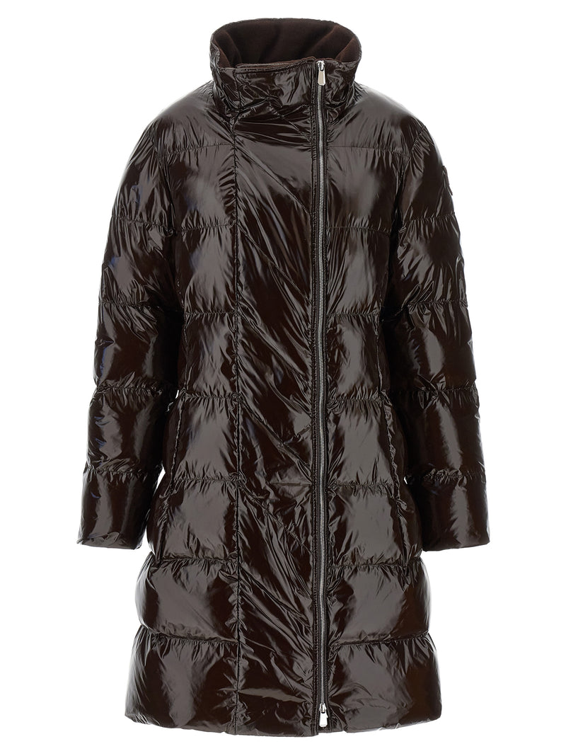 PINKO Brown Polyamide Full-Length Jacket for Women