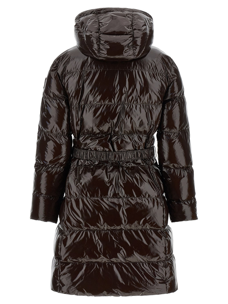 PINKO Brown Polyamide Full-Length Jacket for Women