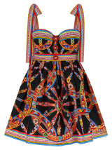 Dolce & Gabbana Multicolor Cotton Short Dress