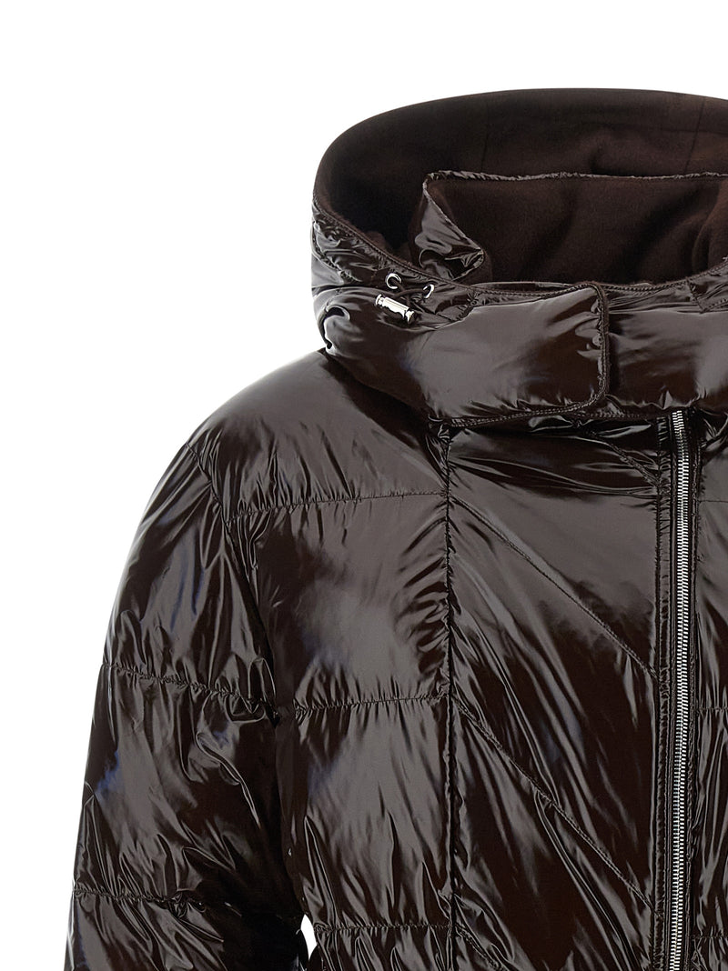 PINKO Brown Polyamide Full-Length Jacket for Women