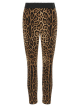 Dolce & Gabbana Brown Viscose Leggings
