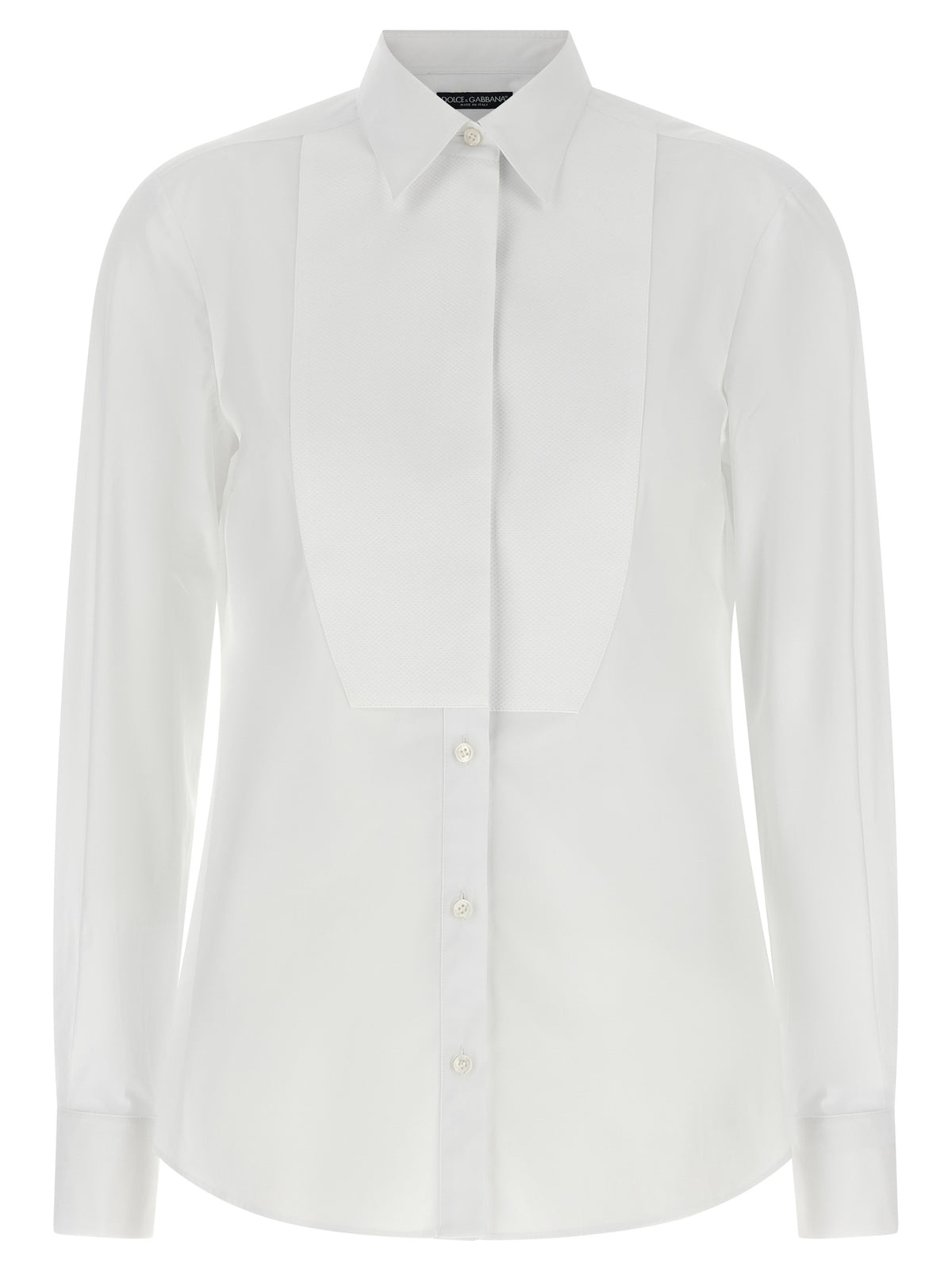 Dolce & Gabbana White Cotton Blouse
