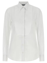 Dolce & Gabbana White Cotton Blouse