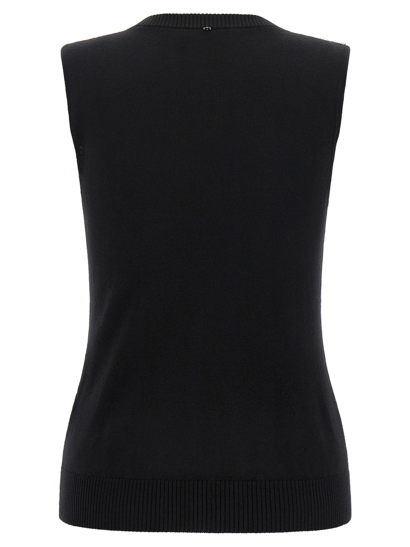Sportmax Black Virgin Wool Tank Top - SpxCrine