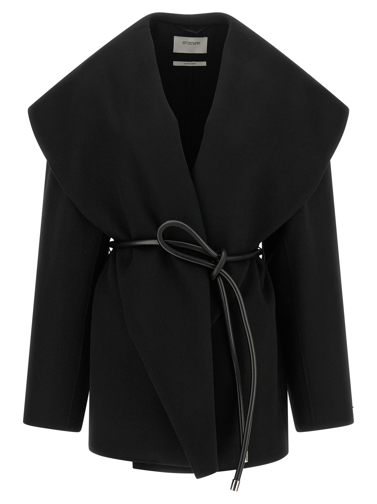 Sportmax Black Wool Coat