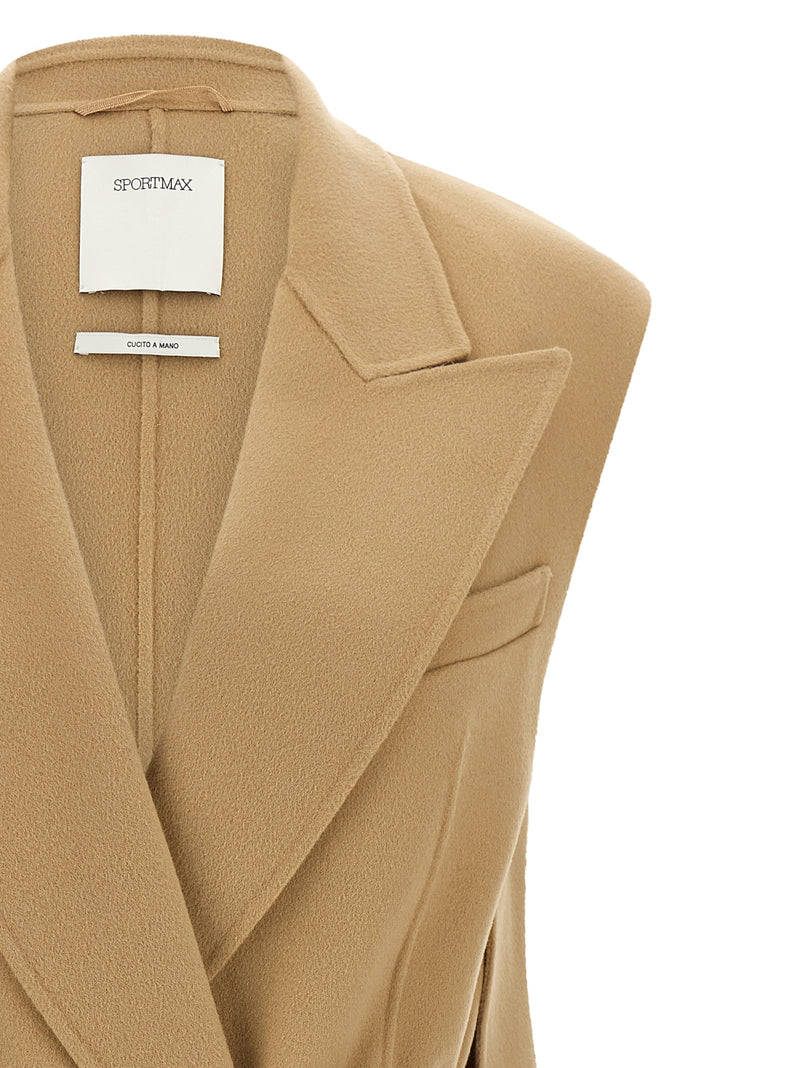 Sportmax SpxRapido Beige Wool Blazer for Women