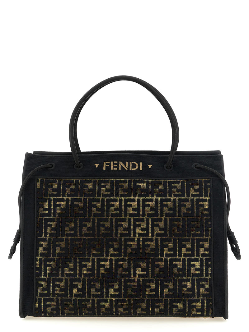 Fendi Brown Cotton Tote Bag - Fendi Magic Collection