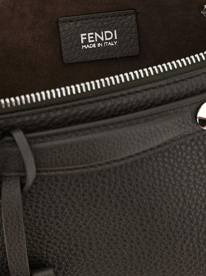 Fendi By The Way Soft Mini Handbag in Dark Brown Calfskin