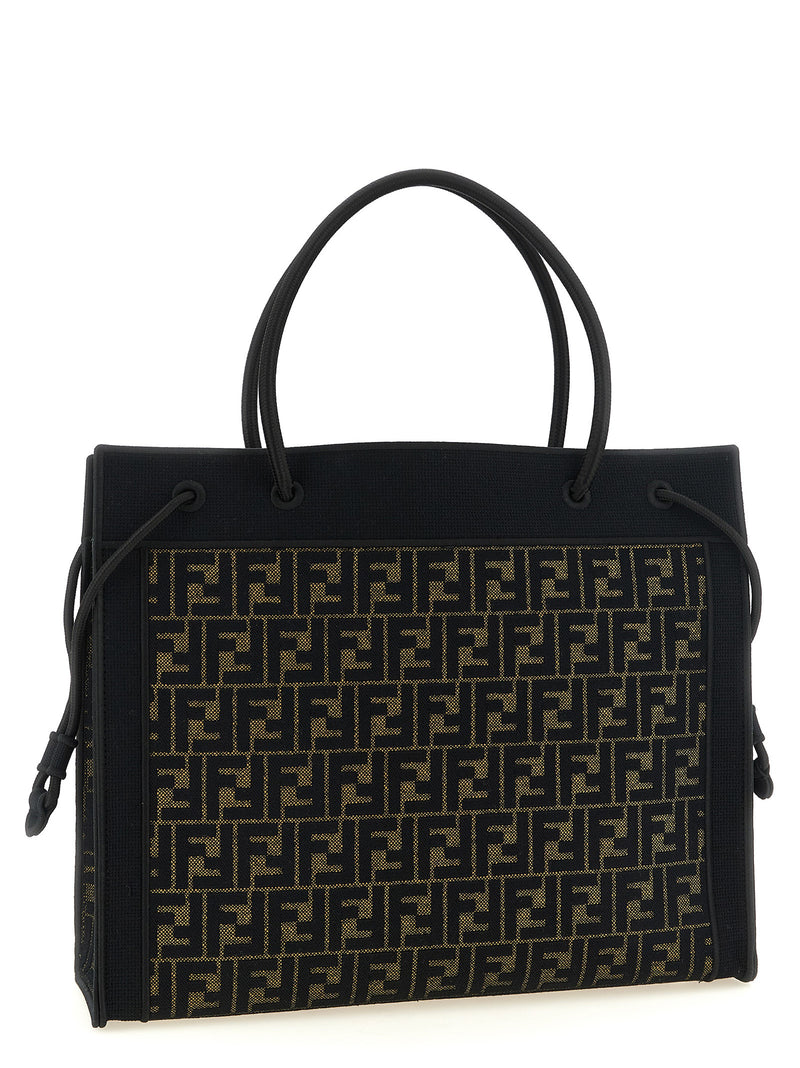 Fendi Brown Cotton Tote Bag - Fendi Magic Collection
