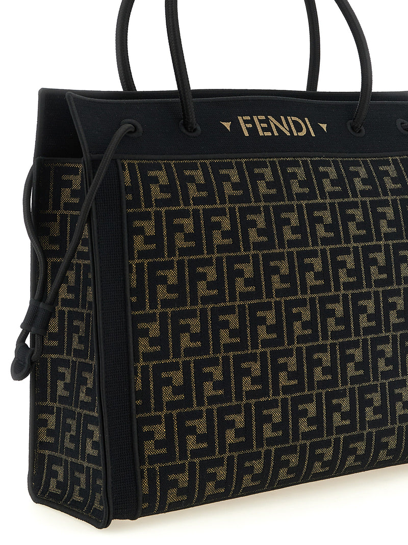 Fendi Brown Cotton Tote Bag - Fendi Magic Collection