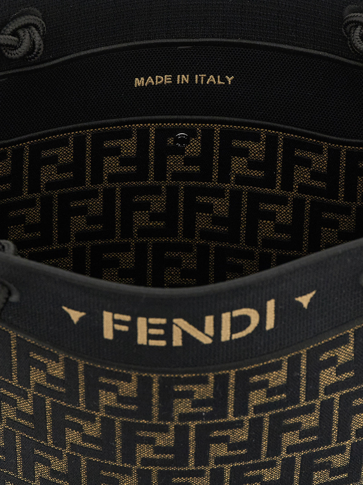 Fendi Brown Cotton Tote Bag - Fendi Magic Collection