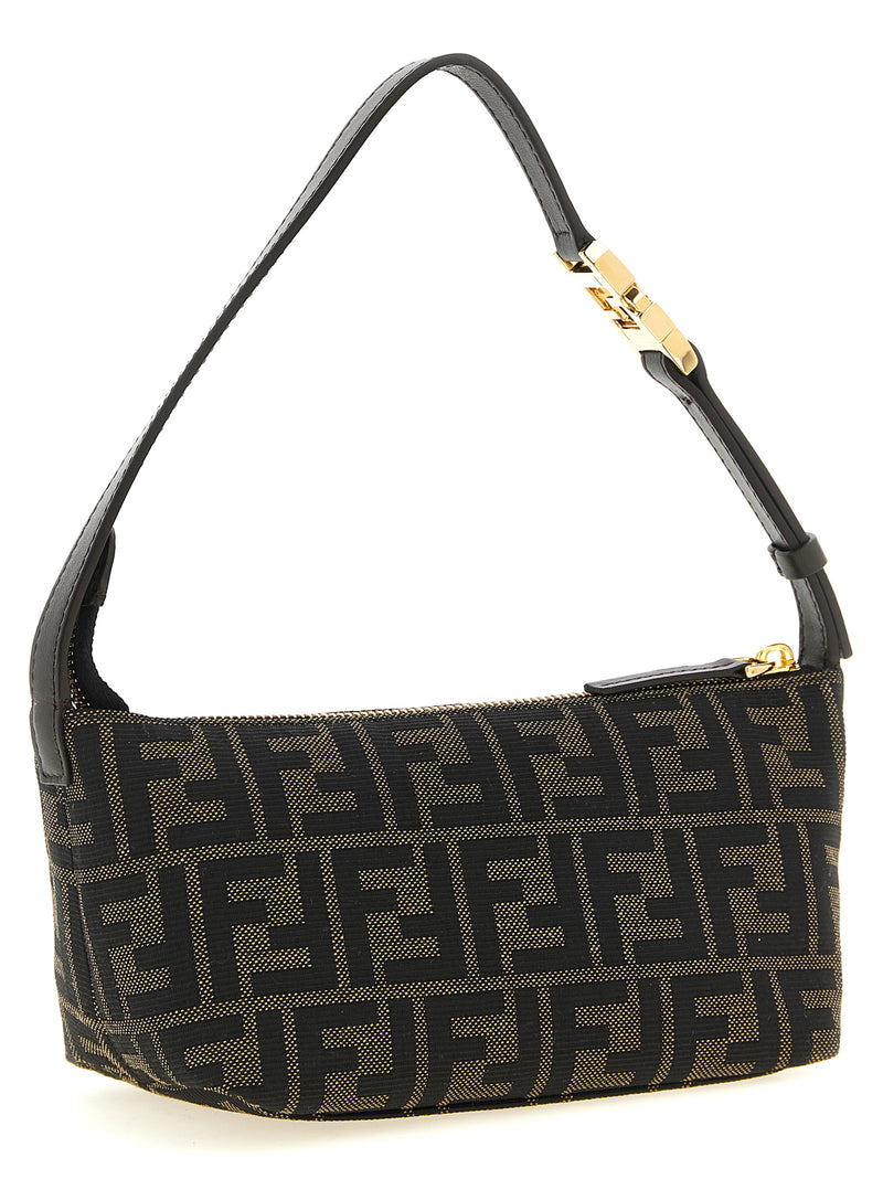 Fendi Vanity Brown Polyester Clutch Bag - Sophisticated Accessory