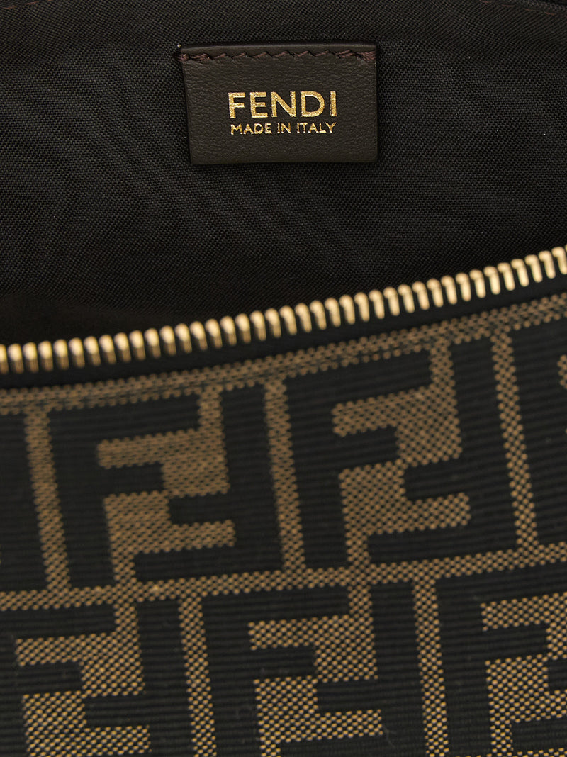 Fendi Vanity Brown Polyester Clutch Bag - Sophisticated Accessory