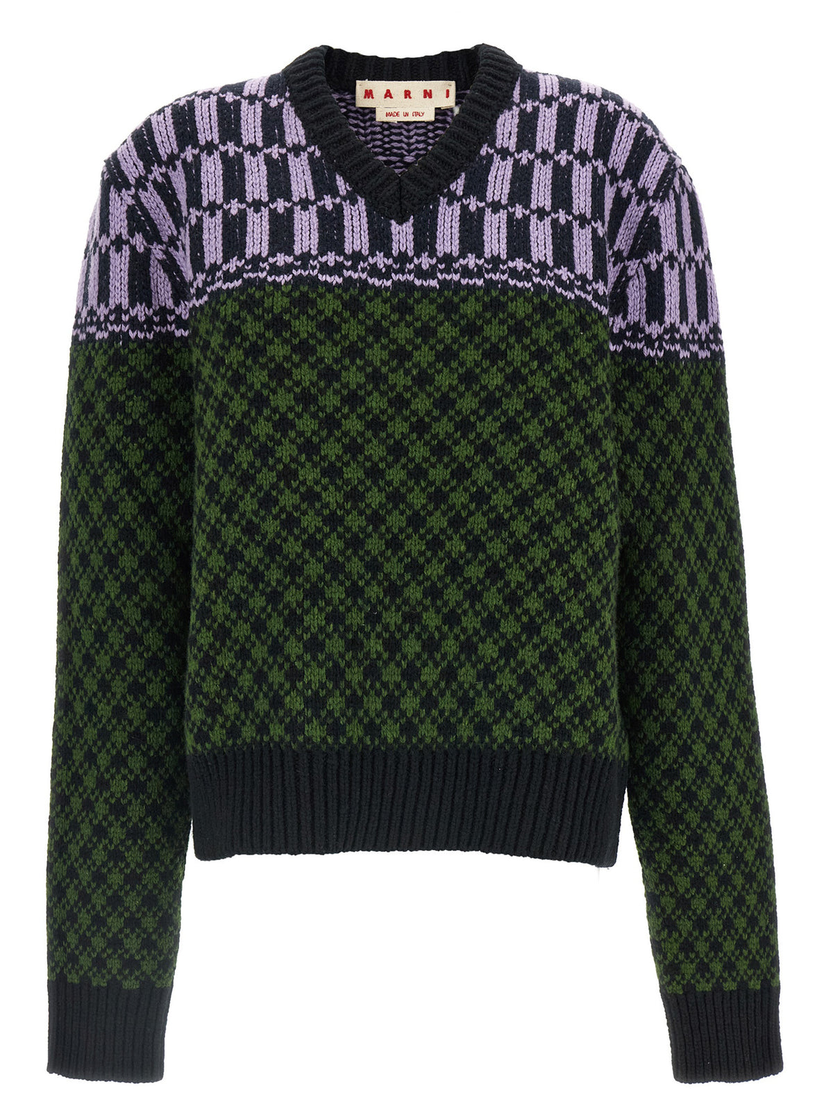 Marni Multicolor Wool Cardigan