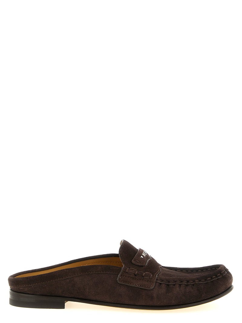 Fendi Brown Calfskin Slip-On Loafers for Women