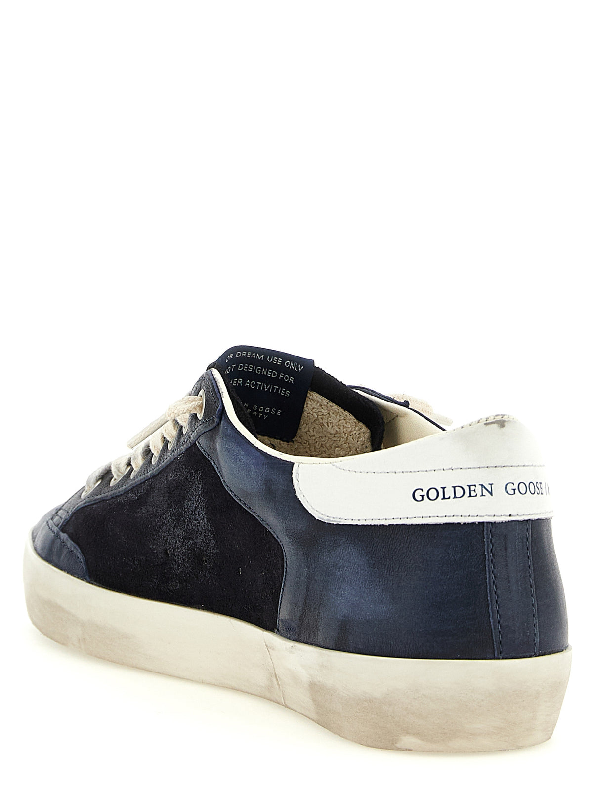 Golden Goose Blue Cowhide Low Top Sneakers