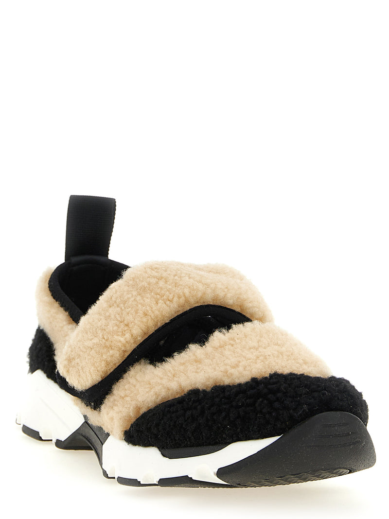 Marni Bicolor Lamb Leather Chunky Sneakers for Women